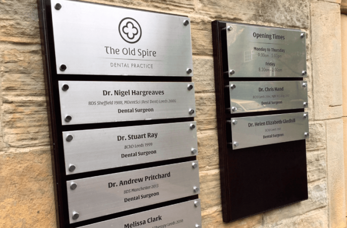 Steel Directory Plaques