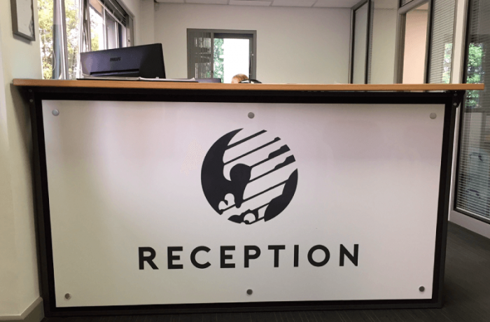 Reception Signage