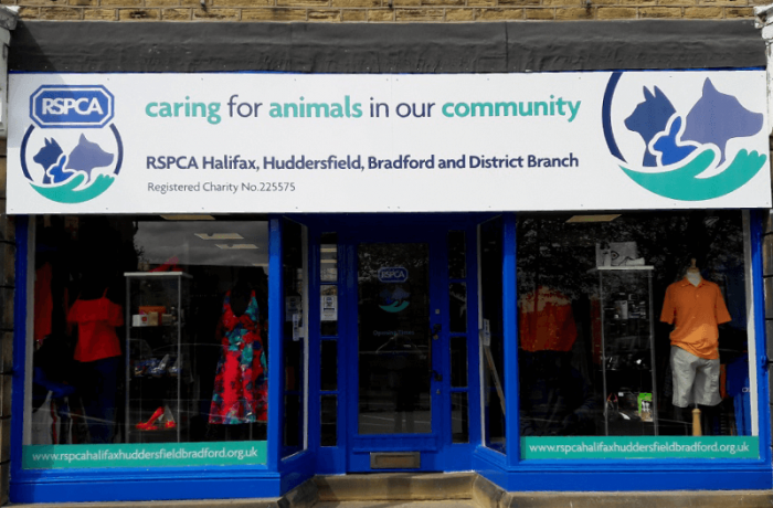 RSPCA Shop Signage